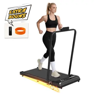 [DFYD 2026] Yagud Foldable Walking Pad Treadmill, Quiet Motor & Dual Shock Absorption, Under Desk Treadmill with Remote Control, Wheels & 265LBS Capacity for Home Workout summerwins