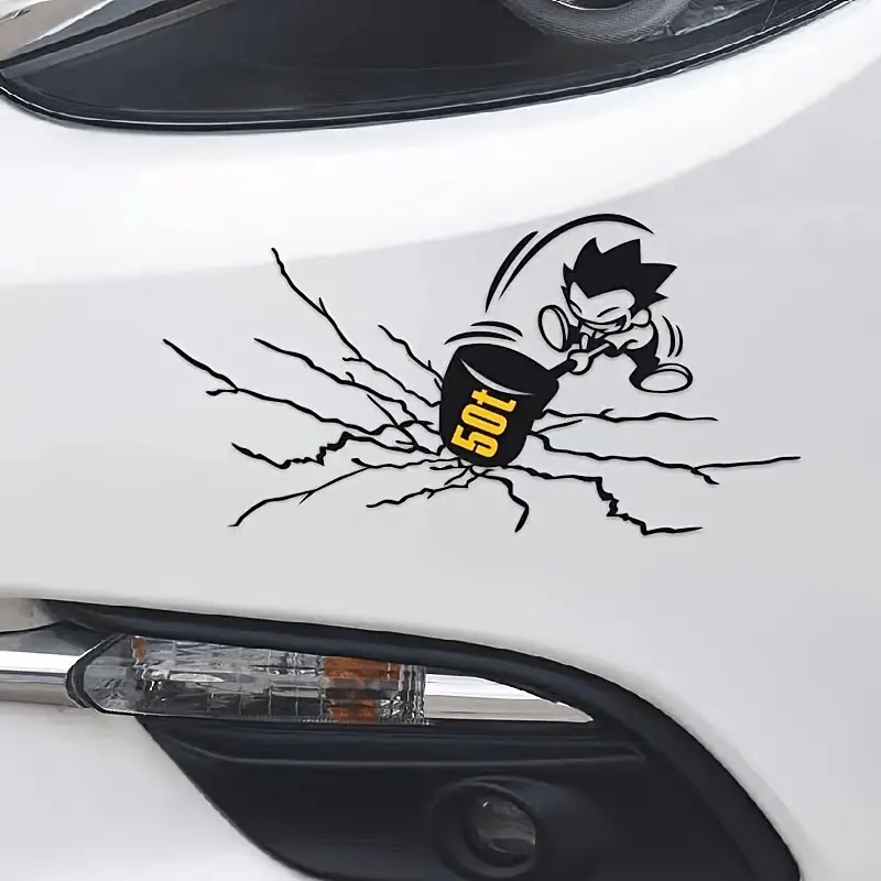 1PC Light Trendy Astro Boy Decor Sticker, Sticker for cars, Universal Car Sticker Suitable for car bodies/motorcycle tanks—hole-breaking shape + anime elements adds understated nostalgic accents to bodies or brings personalized retro vibes to motorcycle