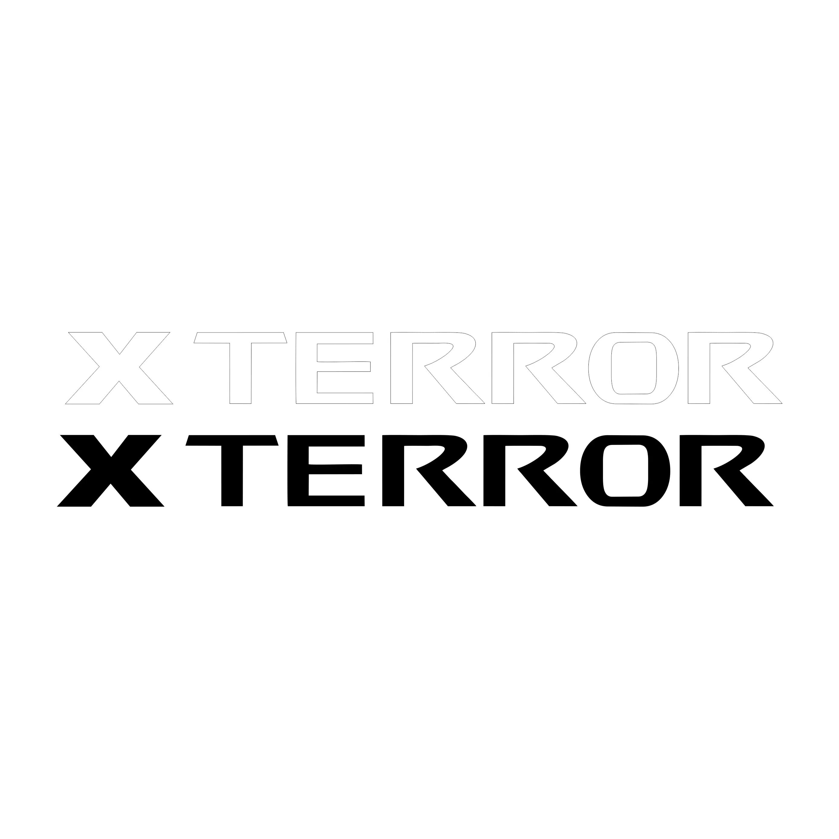 Xterror Windshield Banner 40" x 4" by Pristine Signs