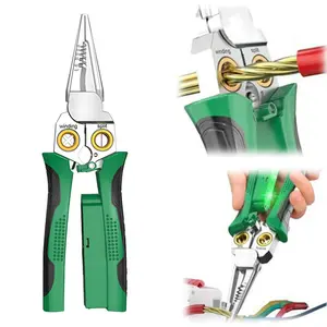 8-in-1 Wire Stripper, Multifunctional Wire Stripper with Charge Measurement, Cable Cutters for Scraping and Crimping Wires, with Voltage Test