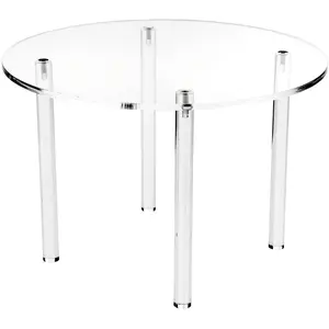 Plymor Clear Acrylic Round 4-Leg Display Riser