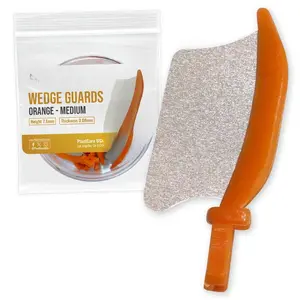 Orange Wedge Guards – Medium Size Dental Protective Shield (24/Box) by PlastCare USA