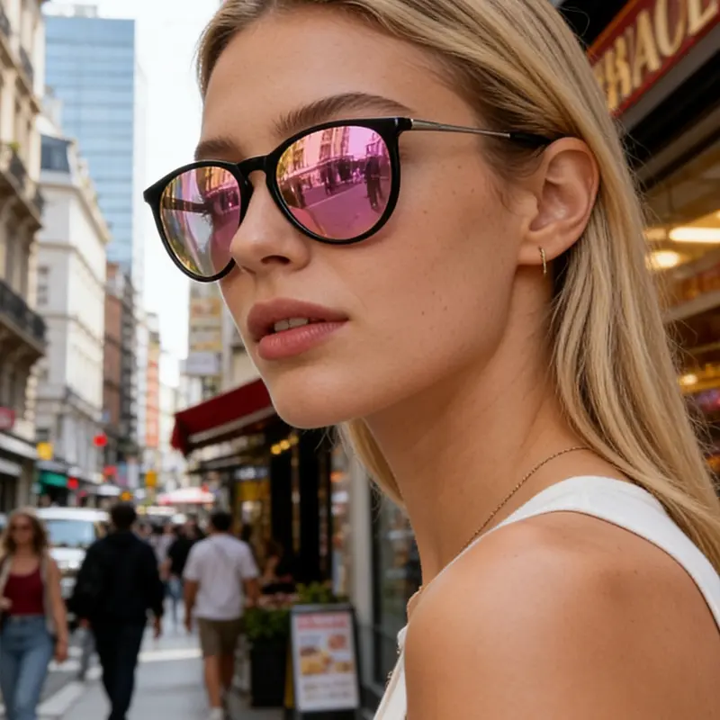 Unisex Vintage Polarized Sunglasses, Summer Trendy Casual Street Style Shades Mirror Sunglasses for Everyday Use, Trendy Styling Sunglasses for Driving, Fashion Accessories for Outdoor Activities, Stylish Sunglasses