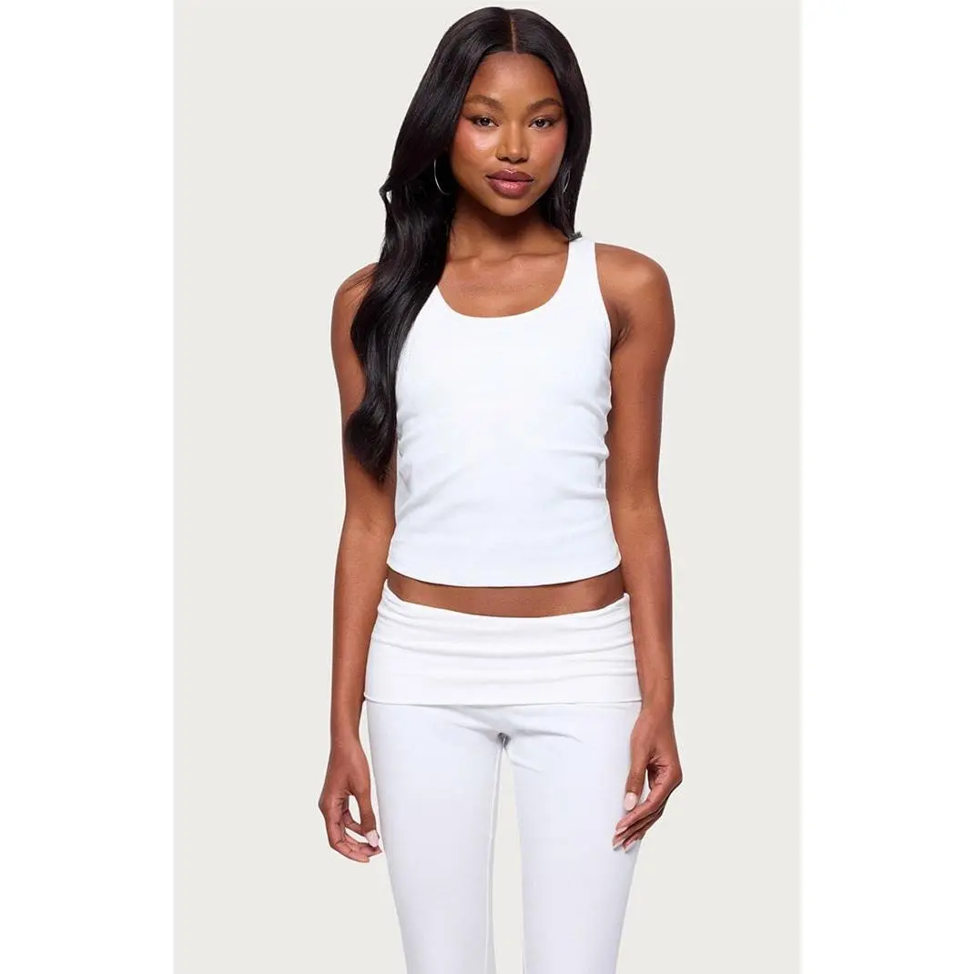 Edikted Women's Ailsa Ribbed Built In Bra Tank Top