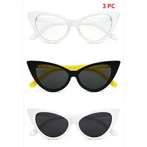 Vintage Cat Eye Sunglasses for Women, Retro Elvis Style Trendy Shades, Fashion Aesthetic Sun Glasses