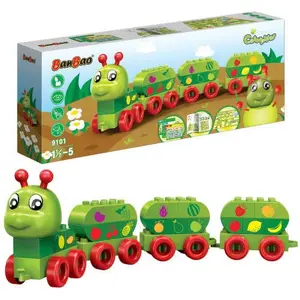 BanBao Caterpillar Fruits 39-Piece Building Set