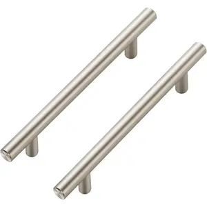 30 Pack 7.38 inch Cabinet Pulls Brushed Nickel Stainless Steel Kitchen Cupboard Handles Cabinet Handles, 5 inch (128mm) Hole Center