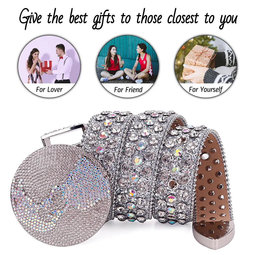 TINIDI Planet Round Buckle Belt, 2025 Popular Party Wide  display picture 1
