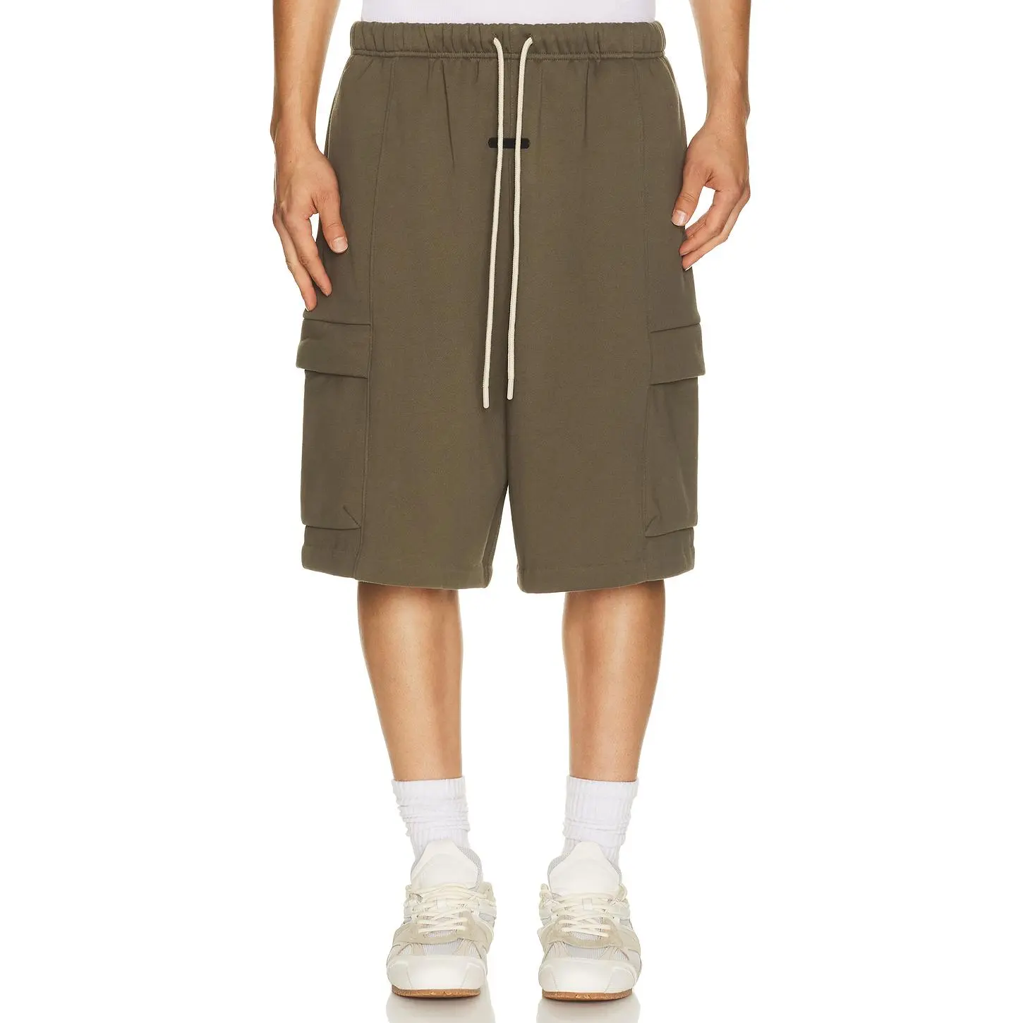 Fear of God ESSENTIALS Cargo Basketball Short in Moss