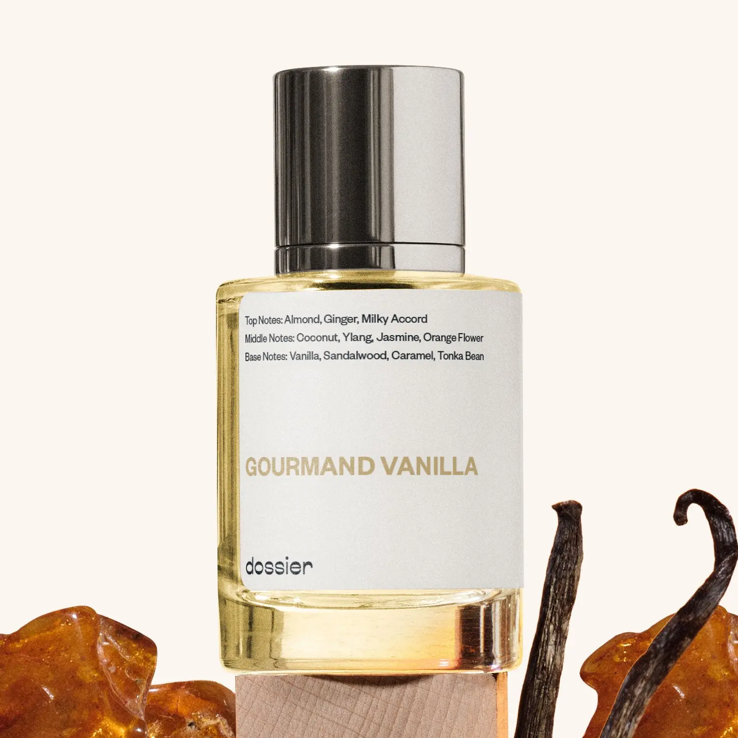 Gourmand Vanilla, Dossier, Unisex Perfume, 50ml, Eau de Parfum, Vanilla, Almond, Milky Accord, Caramel, Sandalwood, Coconut Jasmine Gourmand Vanilla, Dossier, Unisex Perfume, 50ml, Eau de Parfum, Vanilla, Almond, Milky Accord, Caramel, Sandalwood, Coconut Jasmine