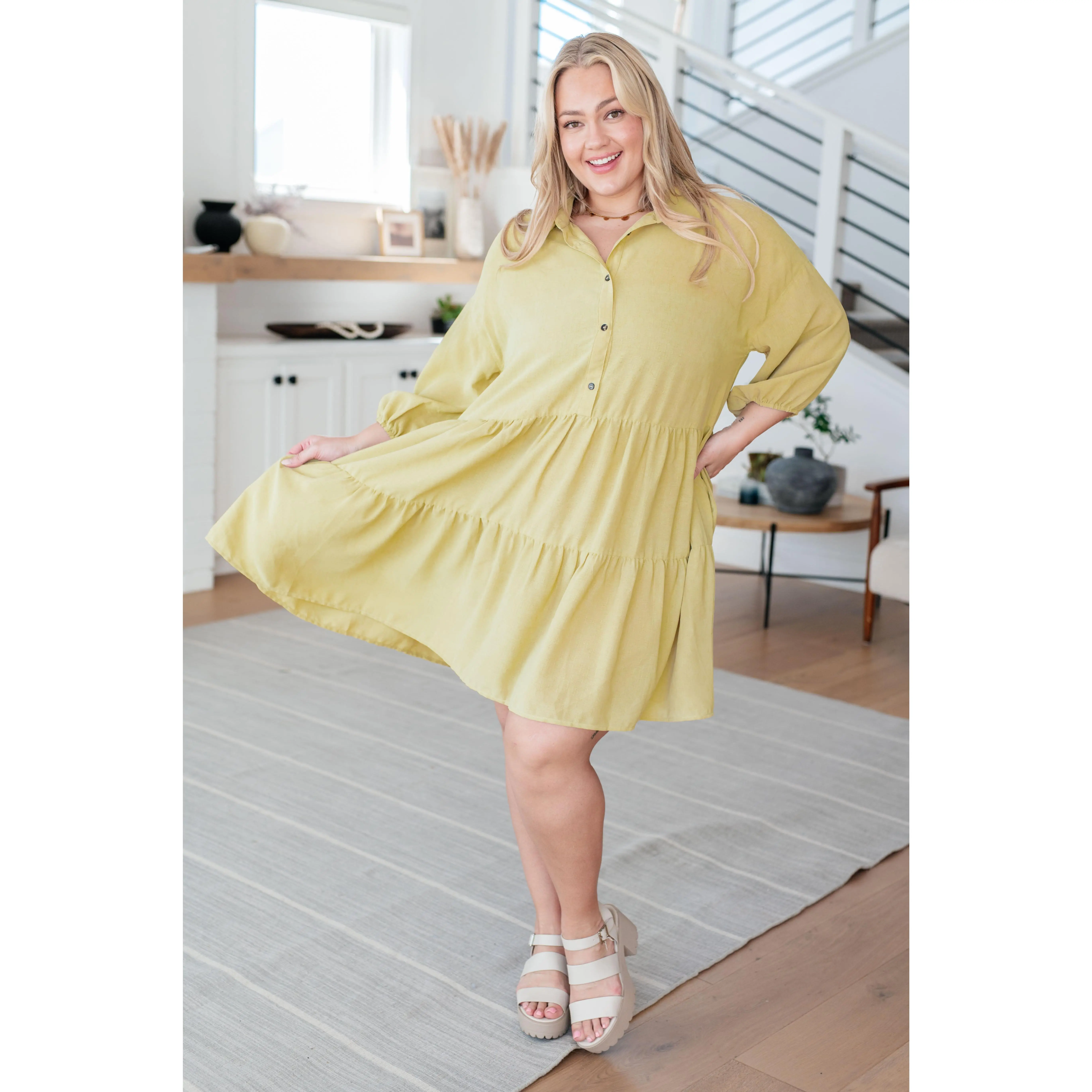 Just Like Honey Tiered Dress
