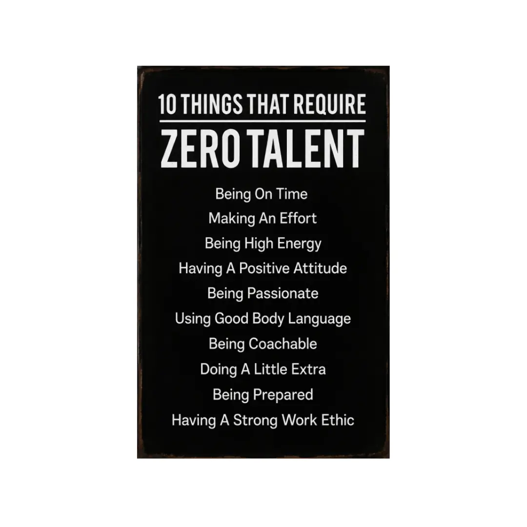 Retro 8x12 in Industrial Motivational Metal Tin Wall Sign, 10 Rules For Success Decorative Workplace Plaque, Rustic Home Room Accessories, Employee Birthday Gift