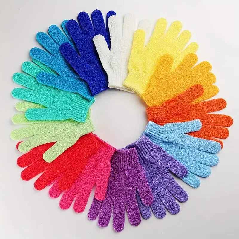 10pcs Exfoliating Gloves for Body Scrub, Frosted Shower Gloves for Women, Essential Bathroom Accessories for Smooth Skin, Exfoliant Scrubber Glove, Exfoliating Tool