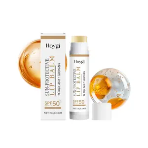 HOYGI Sun Protective Lip Balm Ceramide Barrier Repair Physical Sunscreen Brightening Lip Balm