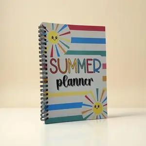 Summer Planner Kids' Summer Goals Household Activities Schedule, Creative Planning Notebook for Children, Organize Fun and Tasks Efficiently