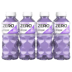POWERADE Electrolyte Enhanced Zero Sugar Grape Sports Drink, 20 Ounce (Pack of 8)