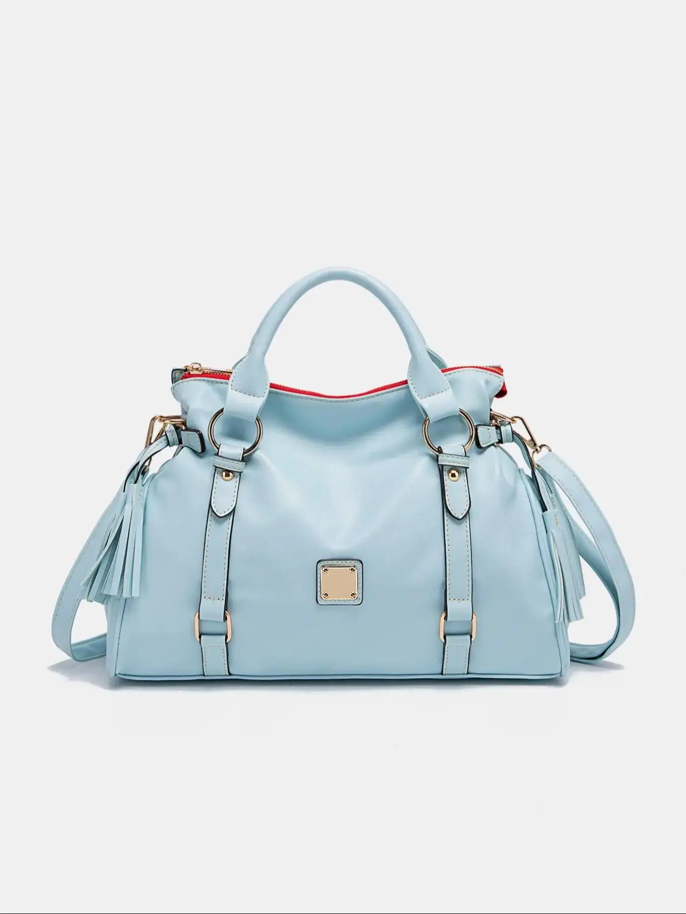 Women's Solid Color Tote Bag, 2024 New Style Summer Adjustable Strap Design Shoulder Bag for Girls, Casual Versatile Commuter Bag for Work & Daily Use