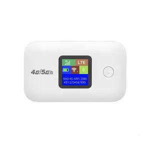 Travel WiFi Hotspot with SIM Slot 4G 5G Mobile 300Mbps LED Display Stable Connection Supports 10