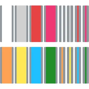 16pcs Guided Reading Strips 2.7 & 1.25 Inch Colored Overlay Strips 8 Bright Colors Highlight Bookmarks Reading Tracker Dyslexia Reading Tools for Kids Teacher Supply