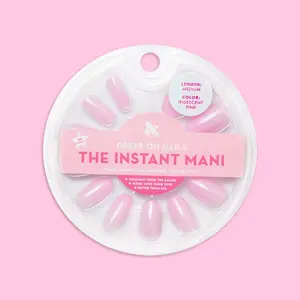 Iridescent Pink - Press-On | Medium | Oval