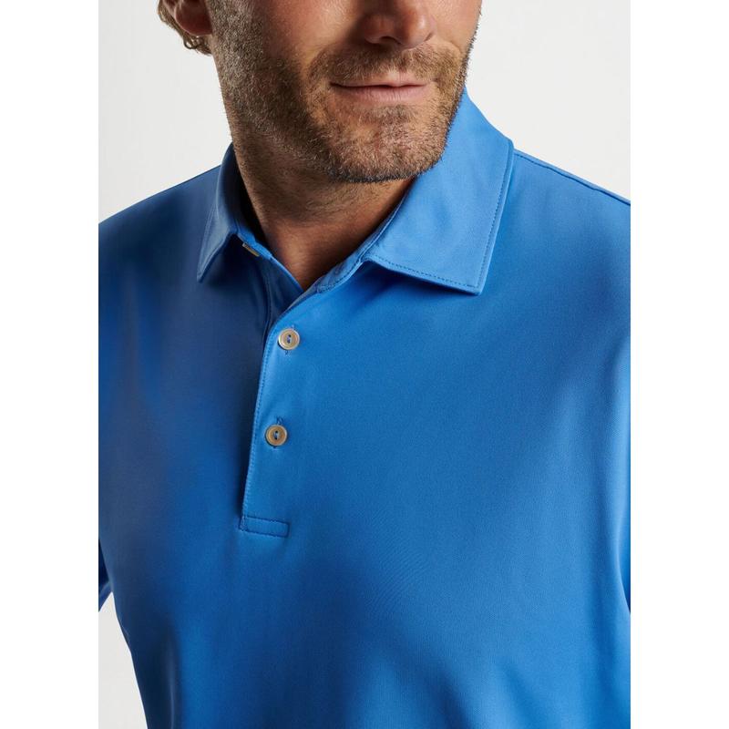 Peter Millar Solid Stretch Mesh Performance Polo, Designed for Ultimate Comfort and Breathability Menswear Top Menswear Top