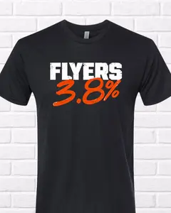[SALE UP TO 40% ] Philadelphia Hockey Shirt | 3.8% Flyers Inspired Tee | Philly Hockey Fan Shirt | Orange & Black Game Day | Playoff Hockey | Unisex | Cropped