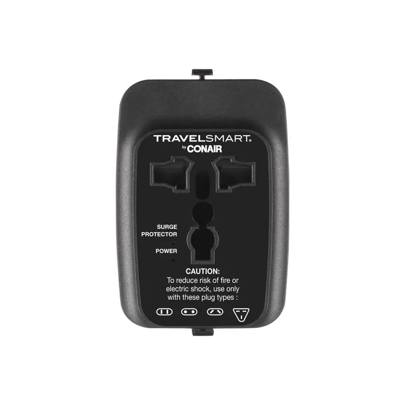 Travel Smart 6074007 Type A-B Universal Adapter Plug with USB Port for Continental Europe, Electrical Socket Accessory, Universal Adapter Plugs