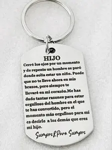 1 personalized stainless steel keychain for both men and women - perfect gift, birthday gift To give to family members