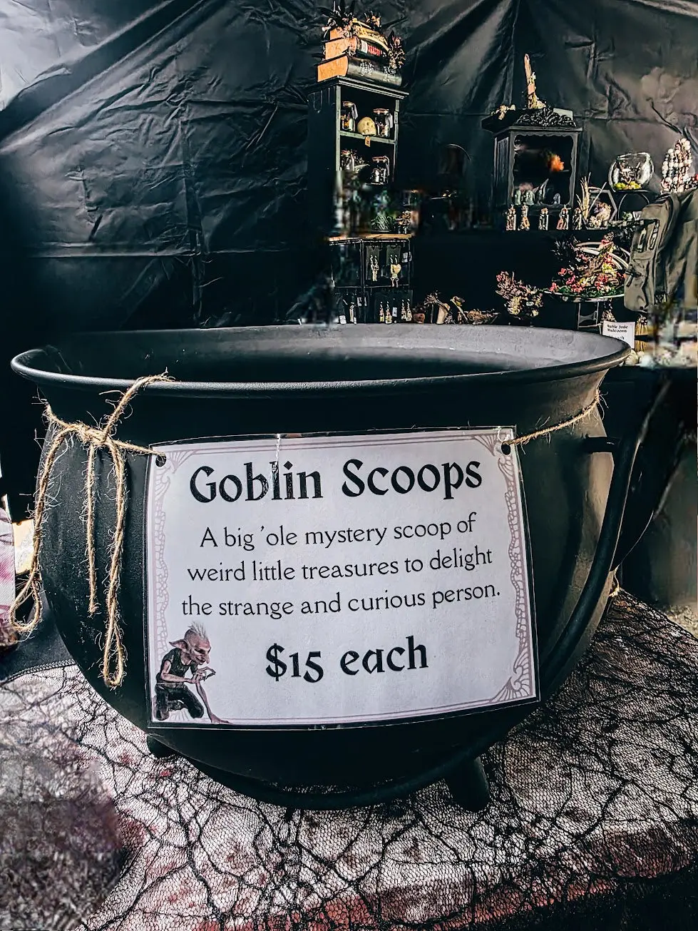 Mystic Goblin Scoop: Crystal Confetti Mystery Bag with Miniature Oddities & Curiosities