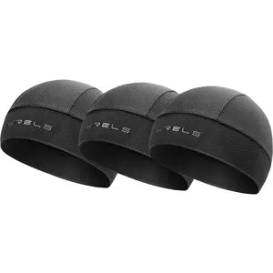 3 Piece Wrels Breathable Mesh Cycling Caps, Lightweight Cooling Ice Silk Hats, Outdoor Riding Running Hiking Sports Cap, Helmet Liner, Workout Hat