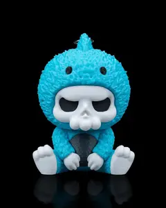 Chompy the Skubbie – 3D Printed Monster Skeleton Keychain | Cute & Creepy Collectible Figurine for Goth & Kawaii Fans