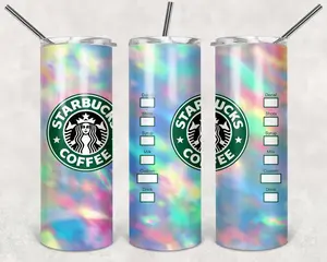 Starbucks Waterslide Wraps – 12 Starbucks-Inspired Designs for 20oz Skinny Tumblers