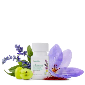 Nutrilite Cycle Support 30 Servings – Plant-Based Women’s Wellness Supplement with Chasteberry, Saffron & Antioxidants