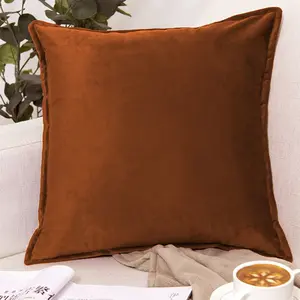 French Vintage Solid Color Velvet Pillow, Living Room Sofa Cushion, Bedroom Bedside Pillow, Luxurious Velvet Pillow Cover (no Insert)