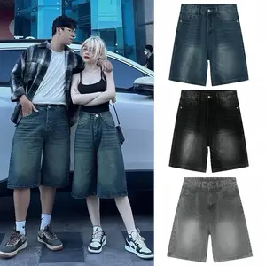Y2K Denim Shorts for Men, Jorts Jeans, Baggy Shorts Jeans, Retro Pants, Streetwear