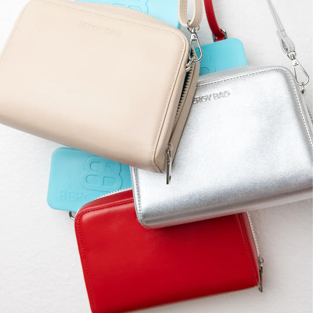 Bergy Bag - Insulated Leather Purse Includes Ice Pack *Patented*
