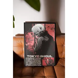 Tokyo Ghoul Ken Kaneki Poster, High-Quality Anime Art Print, Dark Manga Wall Decor (Unframed, Print Only)