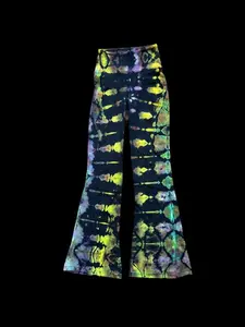 Electric Snake Skin bellbottom leggings