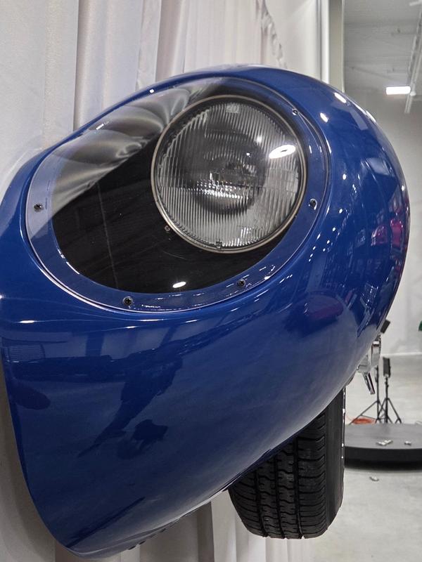 1955 Jaguar D-Type Classic Wall Art work with Union Jack Livery Dayton Wire Wheels