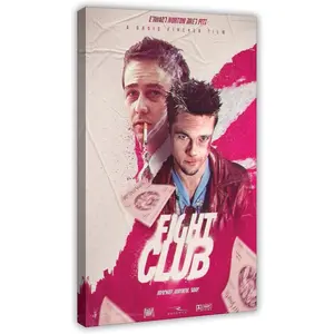 Fight Club Poster Movie Posters Decorative Painting Canvas Wall Art Living Room Posters Bedroom