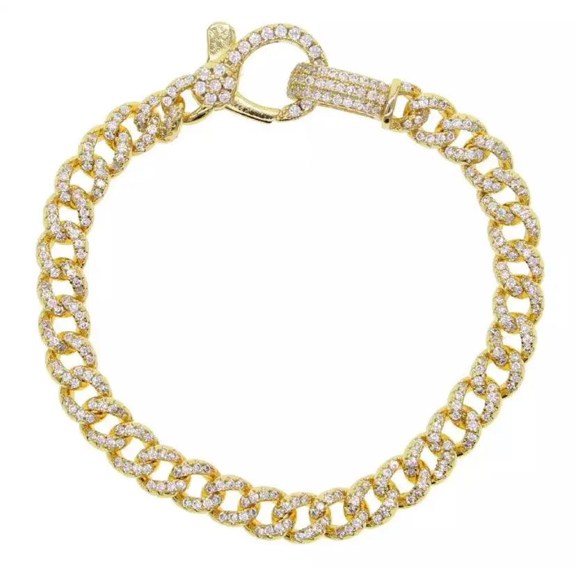 Large lock link bracelet