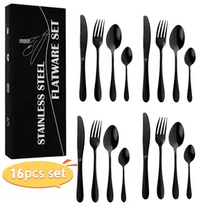 16pcs Silverware Set for 4, Premium Stainless Steel Flatware, Durable Cutlery Set, Ideal for Weddings and Parties