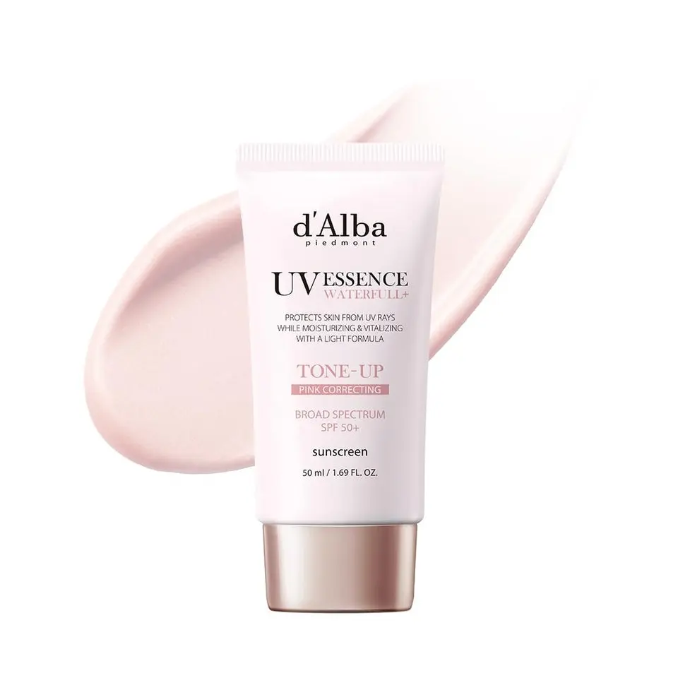 D'Alba Facial Tone-Up Sunscreen SPF50+ 50ml - Broad Spectrum Hybrid UV Protection, Gentle Daily Lightweight Moisturizing Hydrate Formula with Dewy Glow D'Alba Facial Tone-Up Sunscreen SPF50+ 50ml - Broad Spectrum Hybrid UV Protection, Gentle Daily Lightweight Moisturizing Hydrate Formula with Dewy Glow