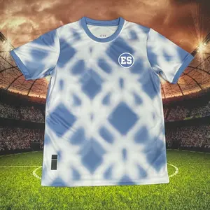 2025 2026 New El Salvador Training Suit Blue Short Sleeve Football Jersey