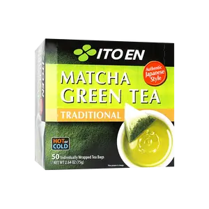 ITO EN Matcha Green Tea Bags - Authentic Japanese Ceremonial Grade Powder, 50 Count, 75g, 0 Sugar 0 Additives