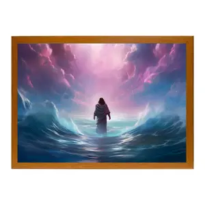 MiracleLamp 4D Painting - Christian Light Up Painting Frame - Glowing Light Frame - Light Up Painting - Christian Art - Christian Home Decor  Artwork