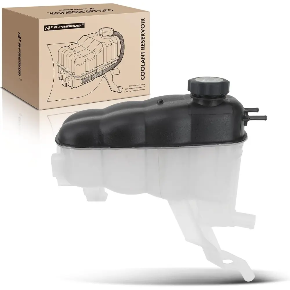 Engine Coolant Expansion Reservoir Tank with Cap - Boost Efficiency, Fit for Chevrolet Silverado 1500 (2014-2019), Tahoe (2015-2020), GMC Sierra 1500, Yukon, Cadillac Escalade, Replace# 22856231, 3014134 - 1-Year Unlimited-Mileage Warranty, Improve Effici