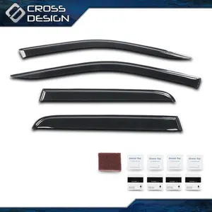 CROSSDESIGN Window Visors Vent Rain Guards Deflector Fit For 2022-2025 Ford Maverick XL XLT