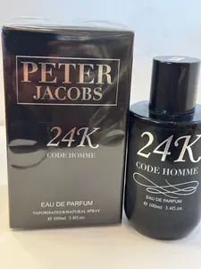 Peter Jacobs 24K CODE Homme 3.4 oz Eau de Parfum for Men Regular Edition Sealed Box