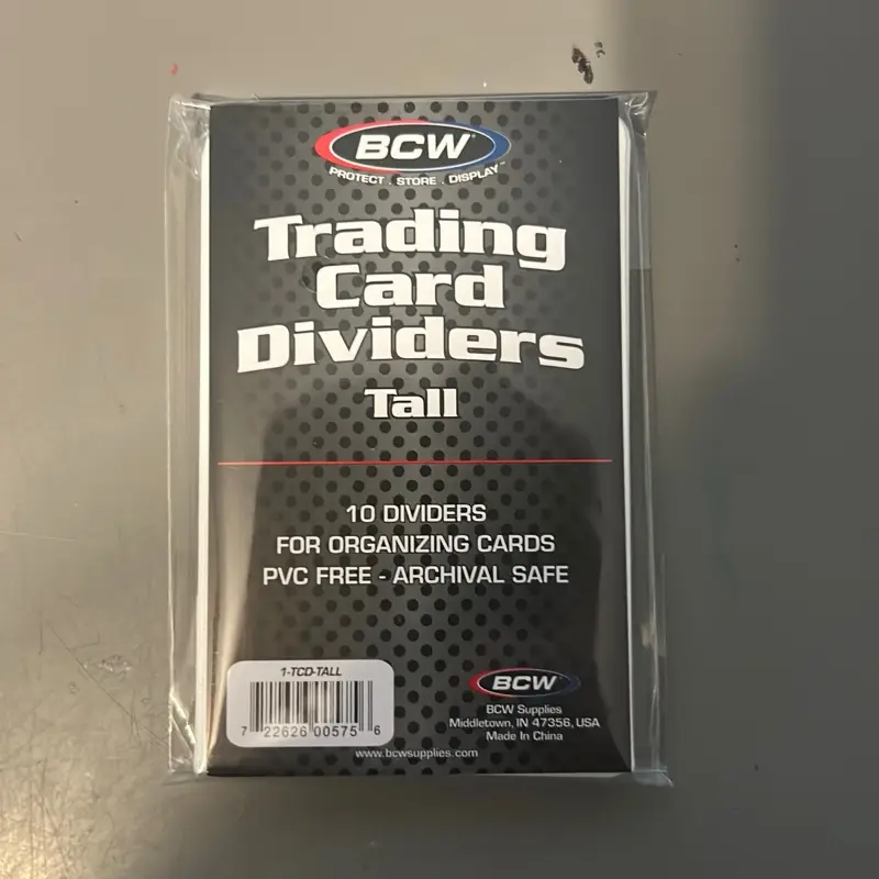 1 pack - tall trading card dividers (qty 10)